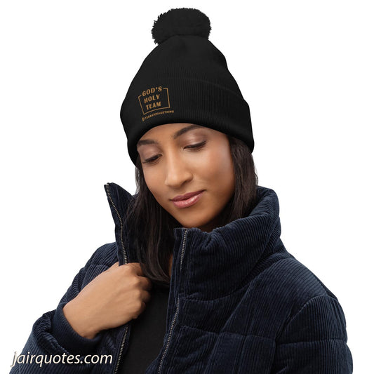 God's Holy Team - Pom-Pom Beanie